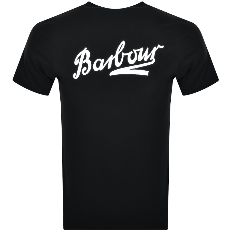 Barbour t shirt black discount